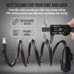 Heavy-Duty Motorcycle Chain Lock with 2 Keys