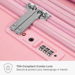 Expandable Pink Hardshell Spinner Luggage - 26