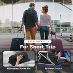 Compact Cabin Backpack with USB Charging - Black