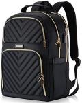 Stylish Black Backpack with USB Charging Port