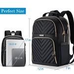 Stylish Black Backpack with USB Charging Port