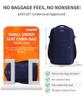 EECOHUB Easyjet Underseat Travel Backpack - Dark Blue