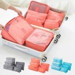6-Pack Waterproof Travel Storage Bags - Large Capacity