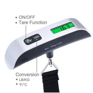 Compact Digital Luggage Scale for Travel Weighing