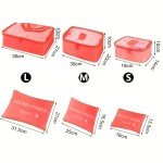 6-Pack Waterproof Travel Storage Bags - Large Capacity