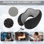 Travel Neck Pillow Set with Eye Mask & Earplugs