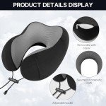 Travel Neck Pillow Set with Eye Mask & Earplugs