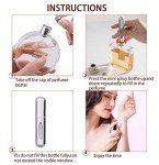 4-Pack Mini Perfume Atomizers for Travel