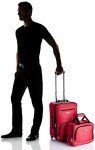 Red Expandable 2-Piece Softside Luggage Set