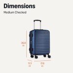 Amazon Basics 26" Expandable Hardshell Luggage - Navy
