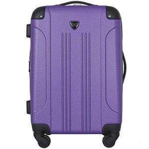 Chicago Hardside Expandable 20" Spinner Luggage - Purple