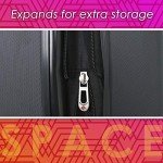 Chicago Hardside Expandable 20" Spinner Luggage - Purple