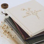 Linen Travel Photo Journal with Memory Prompts