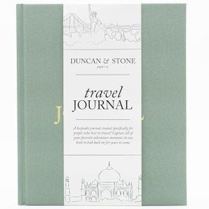 Duncan & Stone Travel Journal - Linen Hardcover Notebook