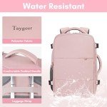 Taygeer Women's Travel Backpack with USB Port, Pink