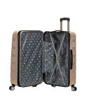 Rockland Melbourne Expandable Spinner Luggage Set - Champagne