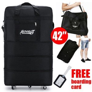 42" Extra Large 5-Wheel Lightweight Travel Suitcase