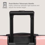Pink 30-Inch Hardside Travel Suitcase with Wheels