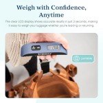 Digital Luggage Scale with Temperature Sensor, Blue