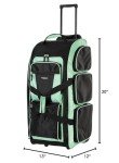 Travelers Club 30" Seafoam Rolling Duffel Bag