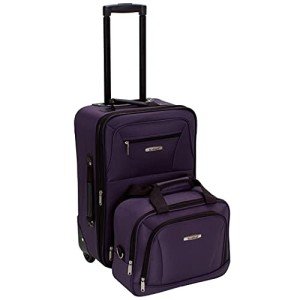 Purple Expandable Softside Luggage Set – 2 Pieces