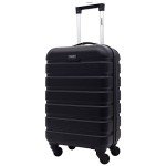 Wrangler 20-Inch Black Hardside Carry-On Luggage