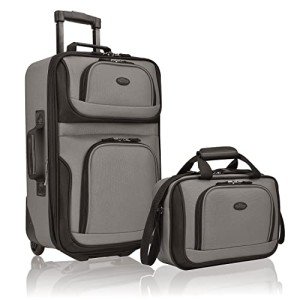 Expandable Carry-On Luggage by U.S. Traveler, Grey