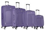 Expandable 4-Wheel Lightweight Suitcase Set