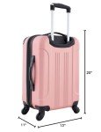 Rose Gold 20” Expandable Spinner Luggage