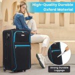 Lightweight Expandable Large Suitcase & Cabin Luggage