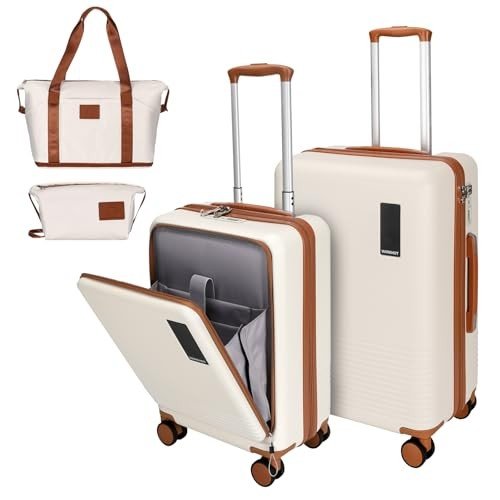 2-Piece Spinner Luggage Set with Toiletry Bag
