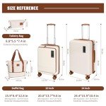 2-Piece Spinner Luggage Set with Toiletry Bag