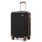 KONO 28-Inch Hard Shell Suitcase with 4 Wheels