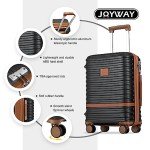 Joyway 3-Piece Expandable Hardside Luggage Set