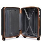 KONO 28-Inch Hard Shell Suitcase with 4 Wheels