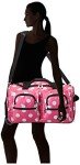 Pink Dot 22" Rolling Duffel Bag
