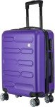 Purple 55cm Hard Shell 4-Wheel Cabin Suitcase