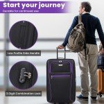 Expandable Lightweight Large and Medium Travel Suitcases