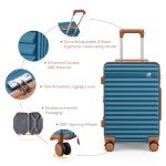 5-Piece Expandable Hardside Luggage Set - Blue