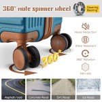 5-Piece Expandable Hardside Luggage Set - Blue