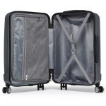 KONO Hard Shell ABS Luggage Set with Wheels