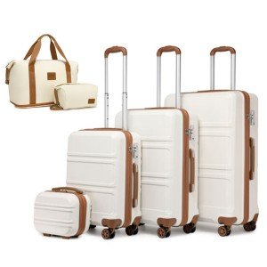 KONO Hard Shell 4-Wheel Cabin Suitcase Set