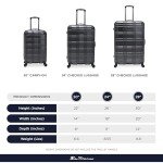 Ben Sherman Charcoal 28-Inch 4-Wheel Spinner Luggage