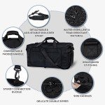 65L Foldable Duffle Bag with Shoe Compartment