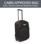 Lightweight JCB Cabin Trolley Suitcase - Black & Navy