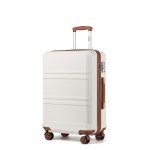 KONO Hard Shell 4-Wheel Cabin Suitcase Set