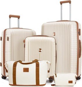 Joyway 5-Piece Lightweight Hardshell Luggage Set