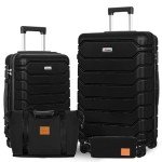 Romswi Lightweight Hardshell Luggage Set with Duffel