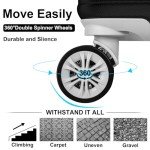 Romswi Lightweight Hardshell Luggage Set with Duffel