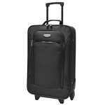 3-Piece Black Euro Carry-On Luggage Set